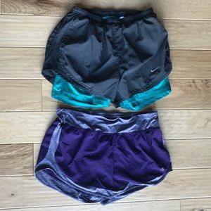 Nike and Champion shorts